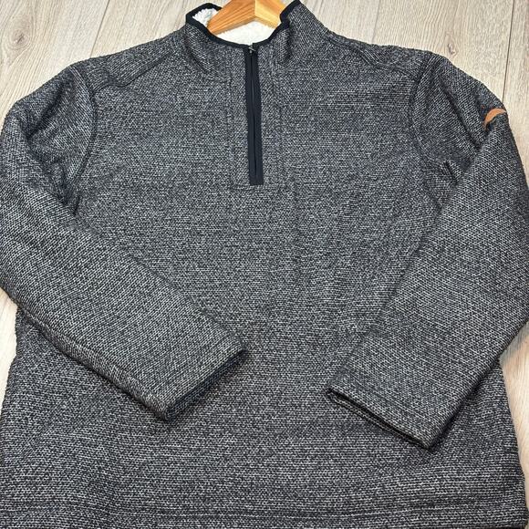 Orvis Classic Collection 1/4 Zip Sherpa Lined Pullover Gray Black Long Sleeve LG - Picture 4 of 9